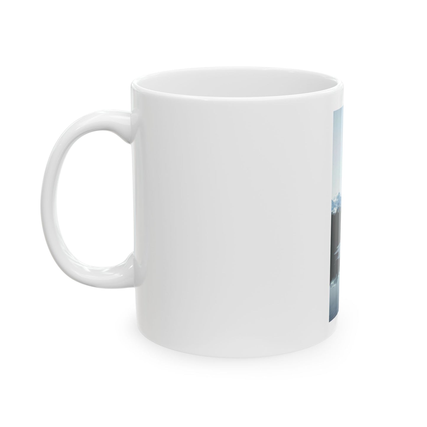 Rocky Mountain Reflection Ceramic Mug | Alpine Lake Coffee Cup