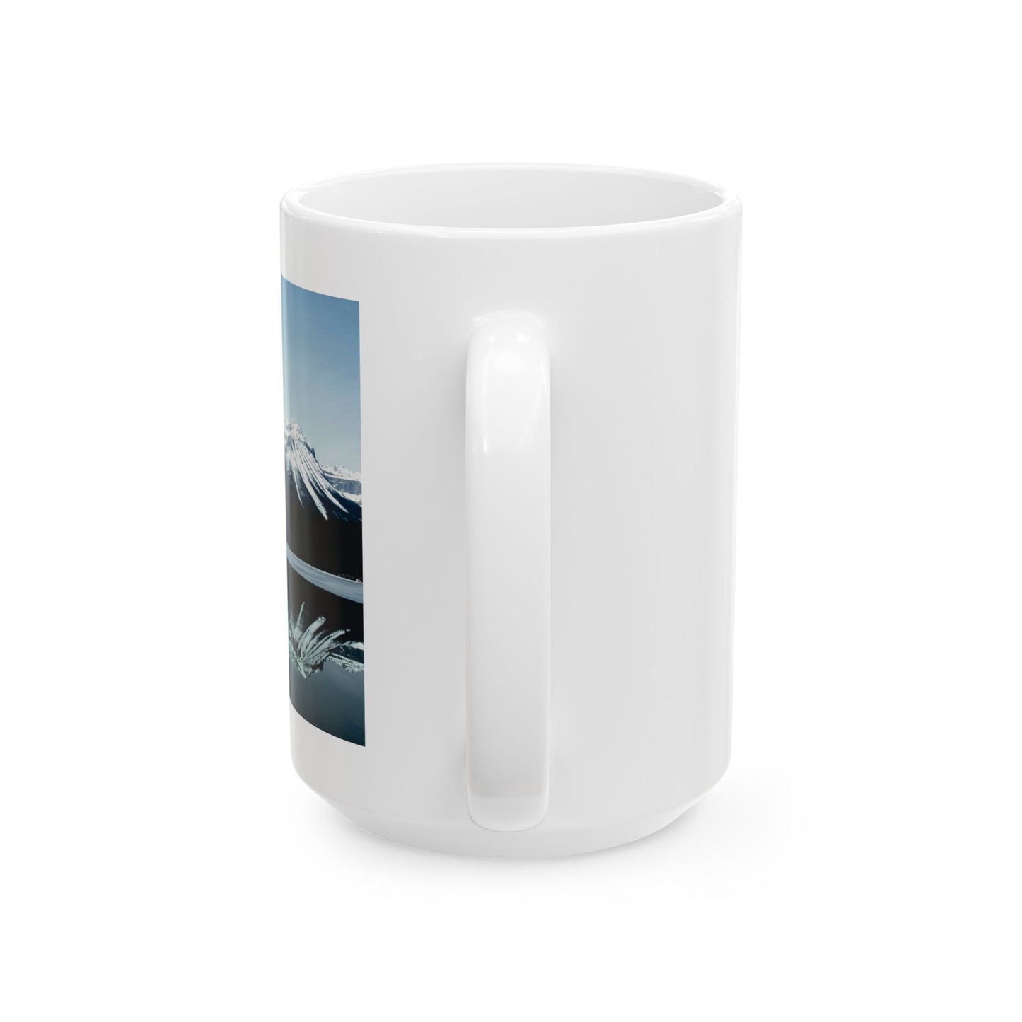 Rocky Mountain Reflection Ceramic Mug | Alpine Lake Coffee Cup