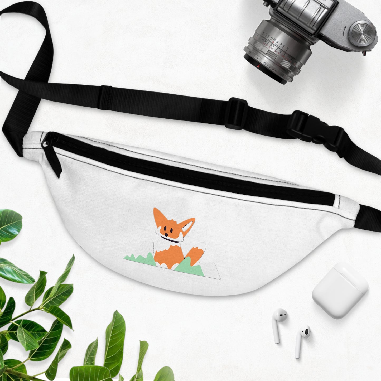 Peek-a-Boo Fox Fanny Pack | Cute Animal Waist Bag | Modern Hip Pack