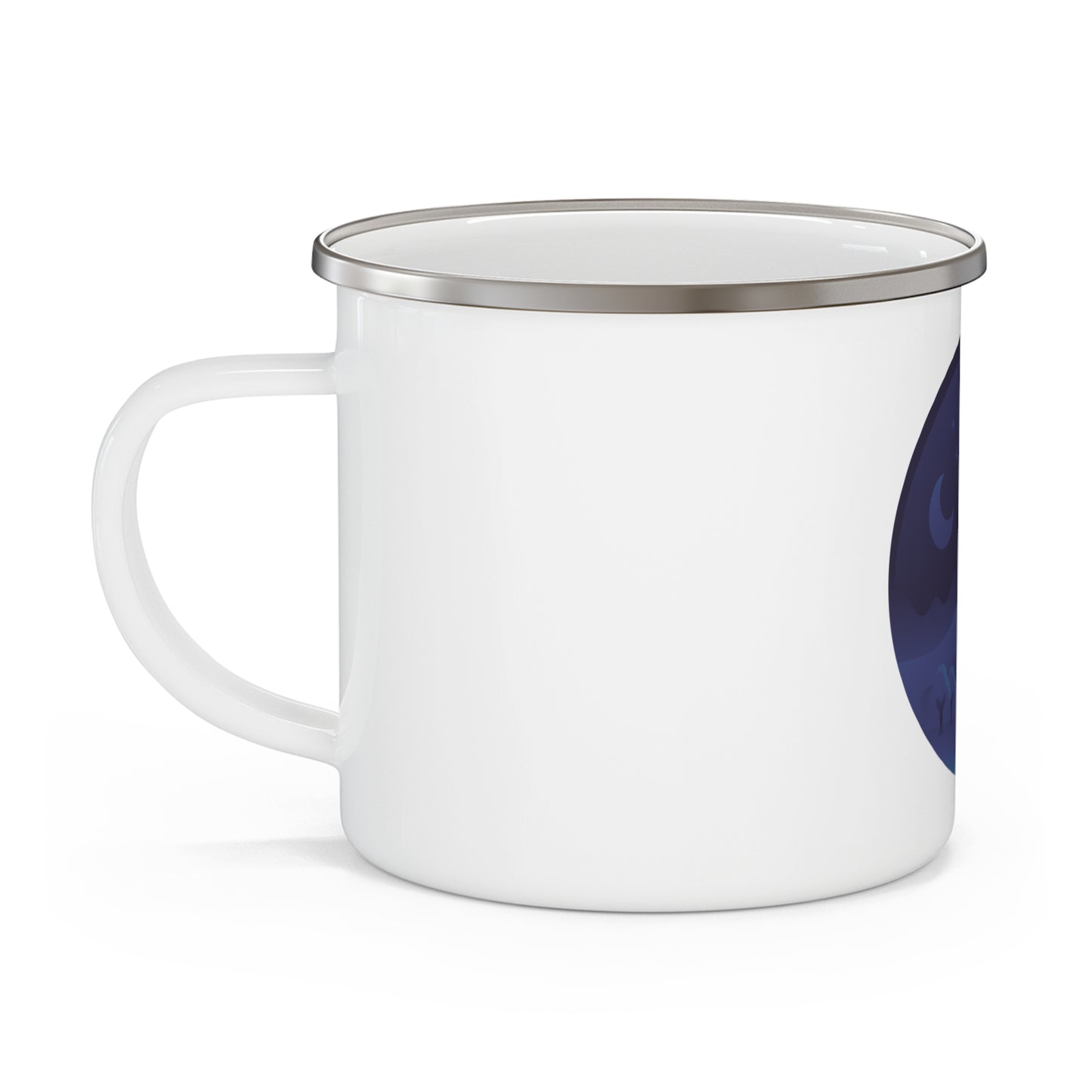 Starlit Nights Enamel Camp Mug | 12oz Mountain Campfire Design