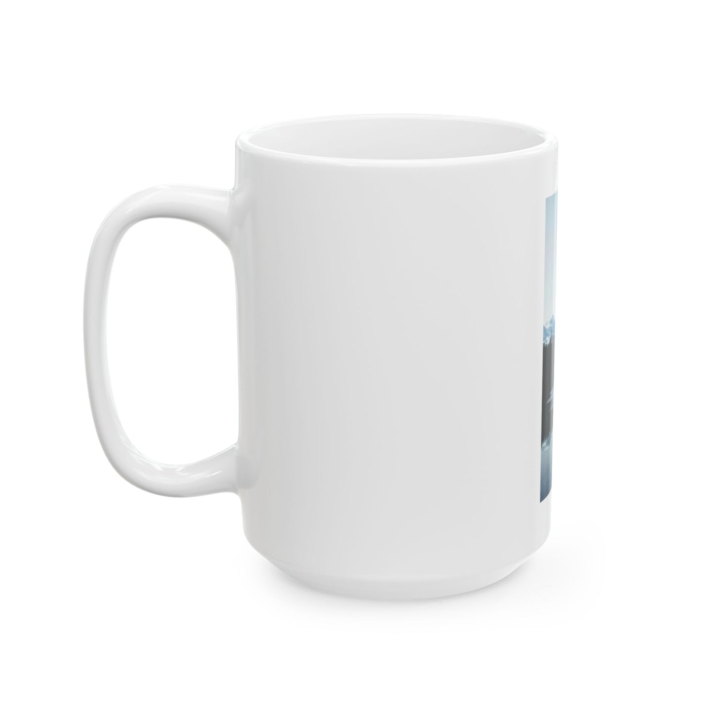 Rocky Mountain Reflection Ceramic Mug | Alpine Lake Coffee Cup